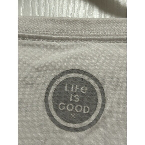 LIFE IS GOOD Crusher Tee Long Sleeve White Tee Women’s Size XXL  Daisy Flower - Picture 6 of 15